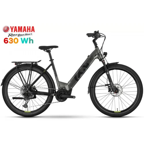  E-bike PATHER 3 Lowstep Black Matt-Olive / Yamaha PW-X3 85 Nm, 630Wh - M