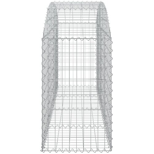  Gabionska ko&amp;scaron;ara s lukom 200x50x80/100 cm pocinčano željezo Slike