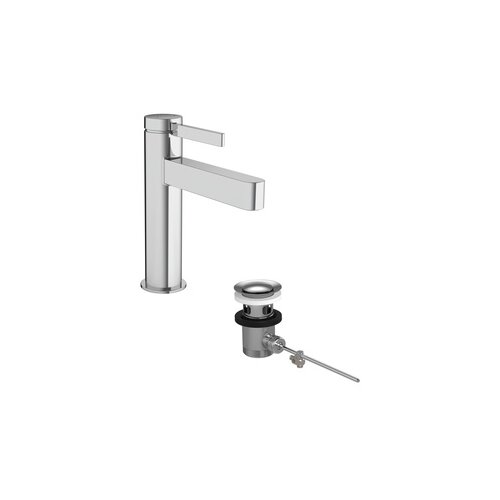Hansgrohe Finoris 110 Chrome baterija (slavina) za bide sa odlivnim ventilom sifona pop-up 76020000 Cene