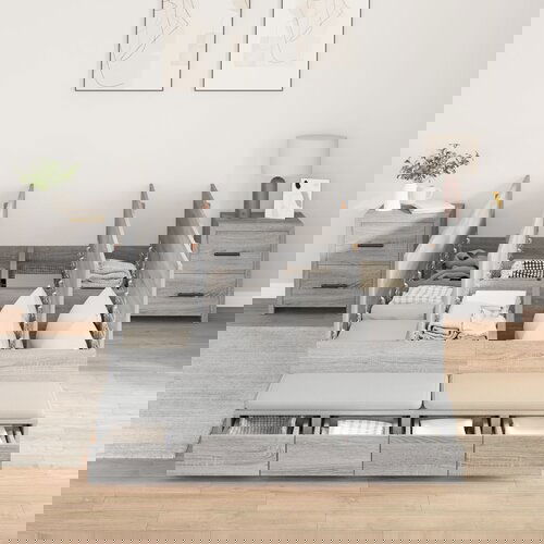 vidaXL krevet s prostorom za pohranu Sivi Sonoma 120x200 cm Cijene