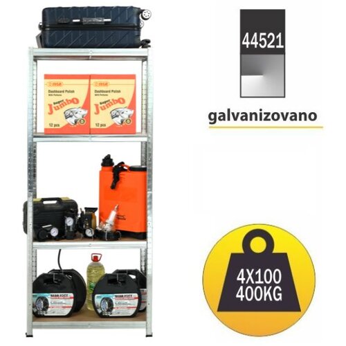 SmartStorage Polica metal medijapan 172x75x30cm 4x100kg Cene