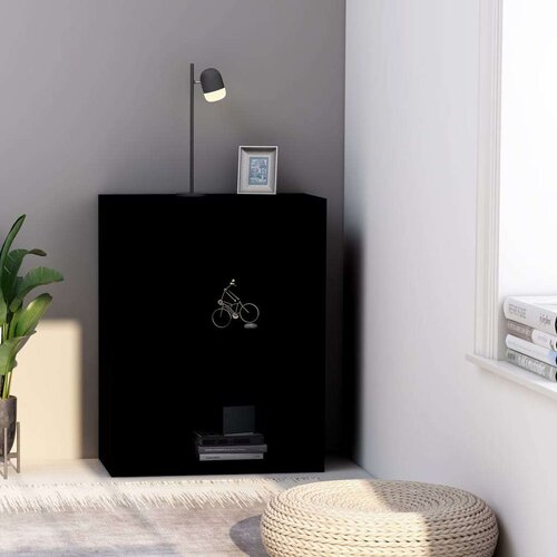vidaXL Polica za knjige crna 60x30x76,5 cm izrađeno drvo Cene