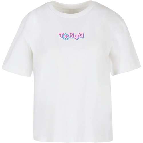 Miss Tee Women's Tokyo Dragon Neon T-Shirt - White Cene
