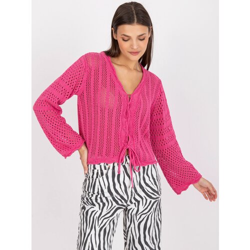 RUE PARIS Sweater-LC-SW-0228.21P-Dark Pink Cene