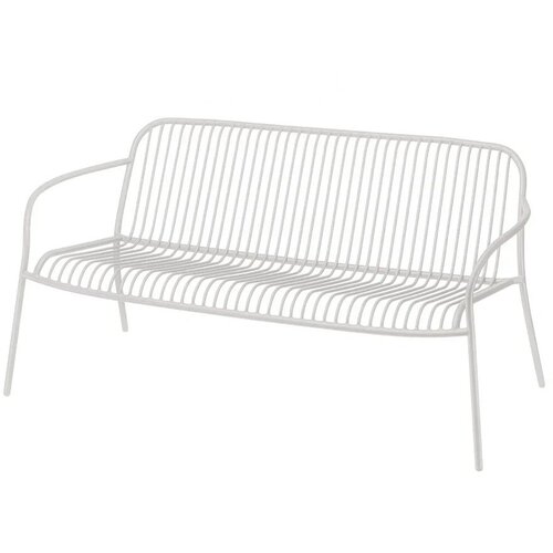 Blomus Svetlo siva kovinska vrtna klop Yua Wire &amp;ndash; Slike
