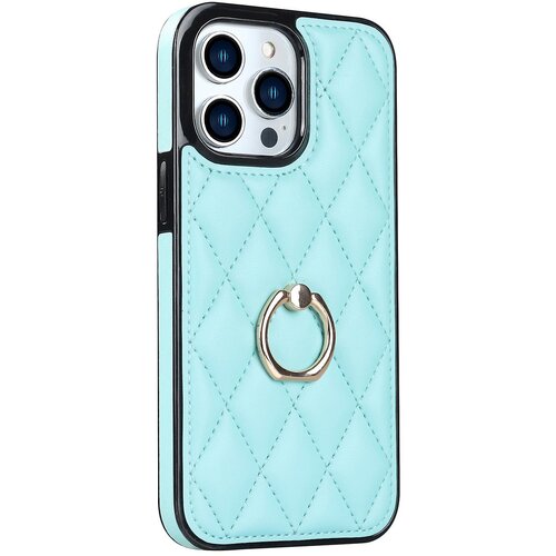 INORCO Za iPhone 12 Pro Max Protipra&amp;scaron;na torbica za telefon iz PU usnja+TPU, &amp;scaron;ivanje romba, držalo za prstan, stojalo za telefon, (22035759) Slike