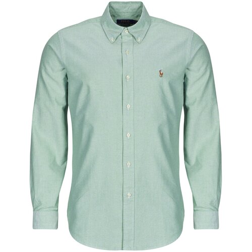 Polo Ralph Lauren CHEMISE COUPE DROITE EN OXFORD Zelena Slike