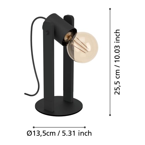 Eglo 43849 - Stona lampa PLIMSOLL 1xE27/15W/230V Slike