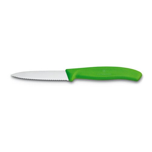 Victorinox Nazobčan nož za zelenjavo, dolžina 80/190 mm - zelen, (21563800) Cene