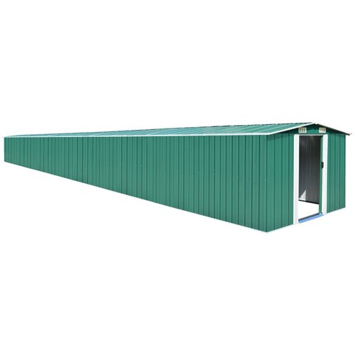 VidaXL Vrtna lopa zelena 257x990x181 cm pocinkano jeklo Slike