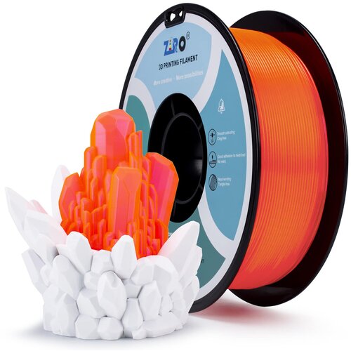 Ziro translucent pla filament 1.75 mm - living coral Cene