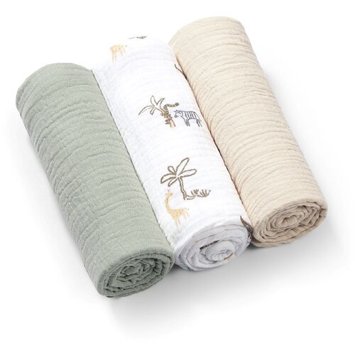 BabyOno Tetra plenice Muslin Safari, mint Cene