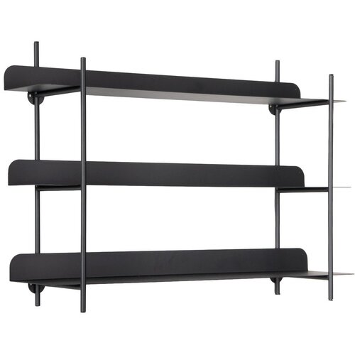 PT LIVING Crna metalna polica s vi&scaron;e razina 60 cm Riqueza Tres &ndash; Cijene