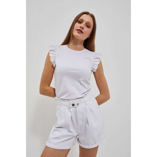 Marisse Women's Shorts L-Sh-4002 Off White Cene