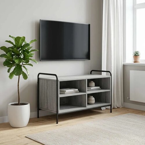  TV ormar 140 x 39 5 x 50 cm Siva Sonoma Konstruirano drvo - Siva Sonoma 80 x 39 5 x 50 cm Slike
