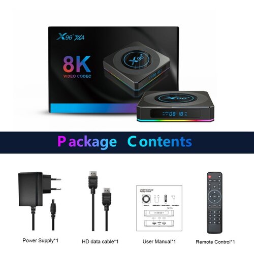 Amedia x96 X4 4GB/64G S905X4 WiFi 2.4/5GHz Android 11 KODI Slike