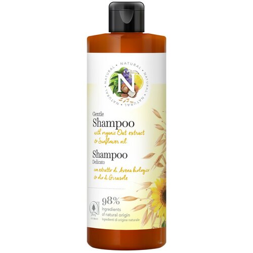 Natural blagi šampon za kosu sa ekstraktom ovasa i suncokretovim uljem, 400 ml Slike