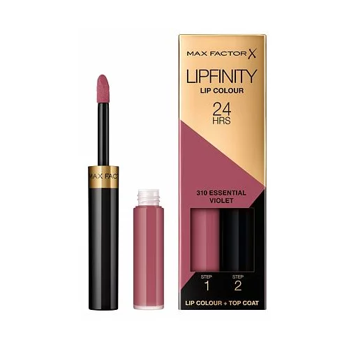 Max Factor Lipfinity 24HRS dolgoobstojna šminka z balzamom za nego ustnic 4,2 g odtenek 310 Essential Violet za ženske