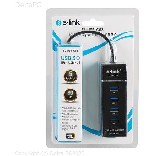 SLINK SL-USB-C63 Type-C na 4x USB3.0 HUB Cijene