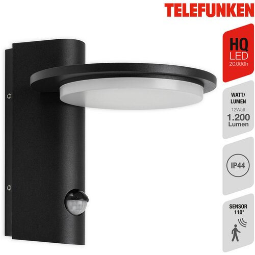  telefunken 312505TF-LED spoljna zidna svetiljka sa senzorom LED/10W/230V IP44 Slike