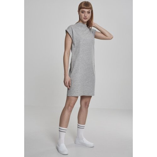 Urban Classics Ladies Turtle Extended Shoulder Dress grey Slike