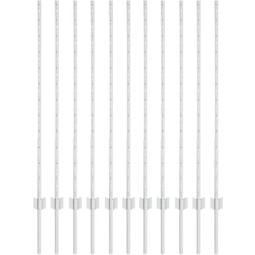 vidaXL Steber ograje. 11 pcs srebrna 120 cm Jeklo, (5000158025) Cene