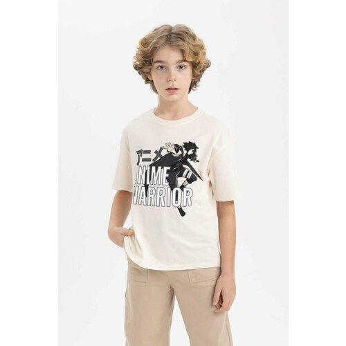 Defacto Boy Oversize Fit Crew Neck Printed T-Shirt Slike