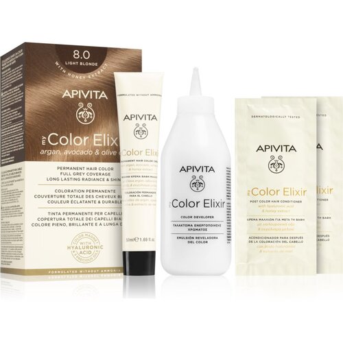 Apivita My Color Elixir boja za kosu bez amonijaka nijansa 8.0 Light Blonde Cijene