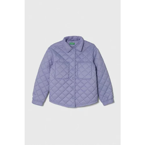 United Colors Of Benetton Otroška jakna vijolična barva