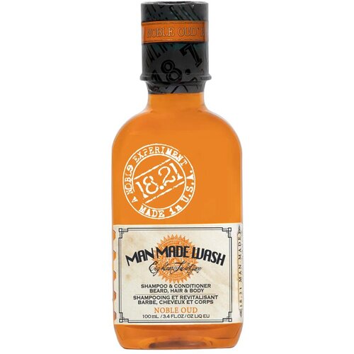 18.21 Man Made Wash 3 u 1 gel za bradu, kosu i tijelo Noble Oud 100 ml Slike