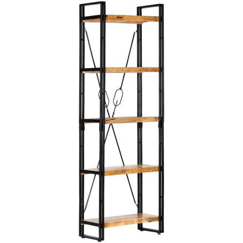 vidaXL knjižna omara 5-nadstropna 60x30x180 cm trden mangov les Cene