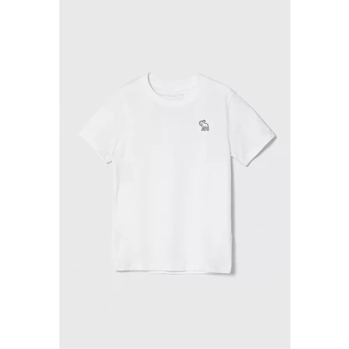 Abercrombie & Fitch Otroška kratka majica 3-pack bež barva