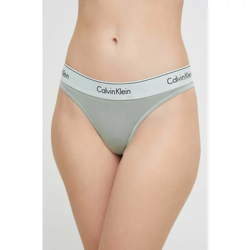 Calvin Klein Underwear Tangice zelena barva