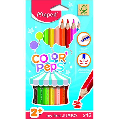  DRVENE BOJICE MAPED COLOUR `PEPS JUMBO 1/12 Slike
