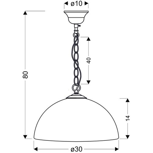 Candellux luster/visilica-sugar viseća lampa 1X60W E27 hrom/srebro Slike