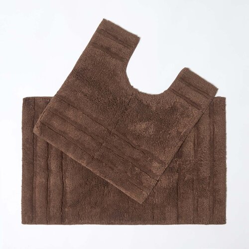 HOMESCAPES kopalni&scaron;ka preproga spa ultra doux 2 pi&egrave;ces chocola, (5000161140) Cene