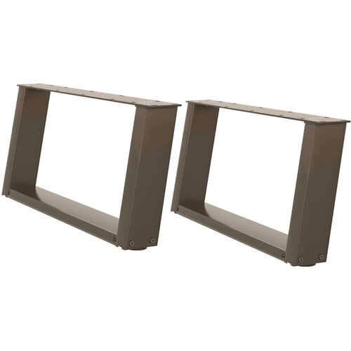VidaXL Noge za klub stolić U-oblik 2 kom Prirodni čelik 70 x (30-31) cm Čelik - Prirodna 70 x (30-31) cm 1 1 Slike