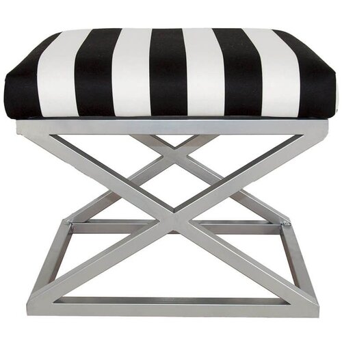 Atelier Del Sofa capraz - silver, white silverwhiteblack pouffe Slike