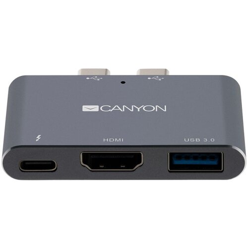 Canyon hub DS-1 3in1 Thunderbolt 3 Space Grey Slike