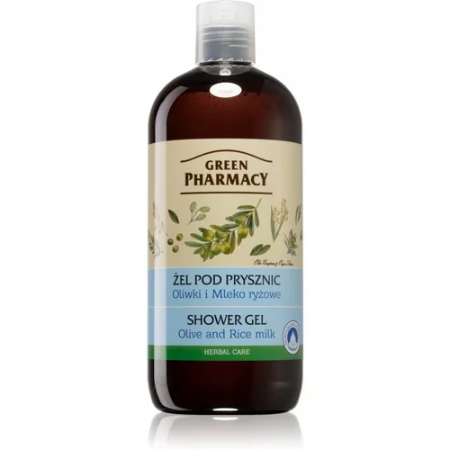 Green Pharmacy Body Care Olive & Rice Milk gel za prhanje 500 ml