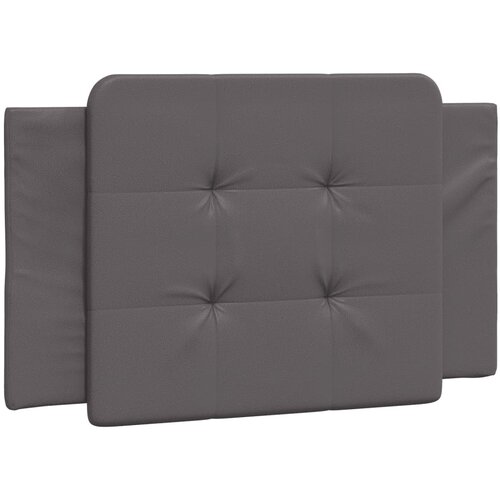 Maison Chic posteljno vzglavje - vzglavna omarica - vzglavna stranica siva 80 cm umetno usnje, (21704341) Cene