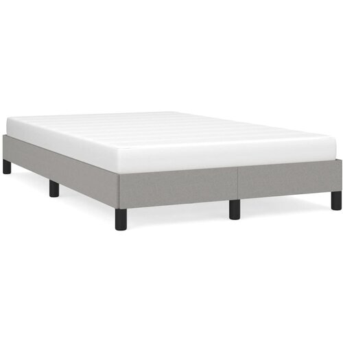 VidaXL Posteljni okvir svetlo siv 120x190 cm tkanina Slike