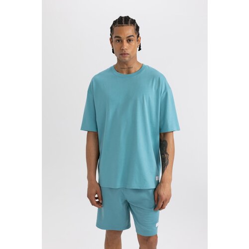 Defacto Fit Oversize Fit Crew Neck Printed Short Sleeve T-Shirt Cene