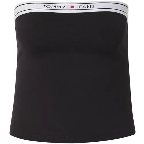 Tommy Jeans Top crna / bijela