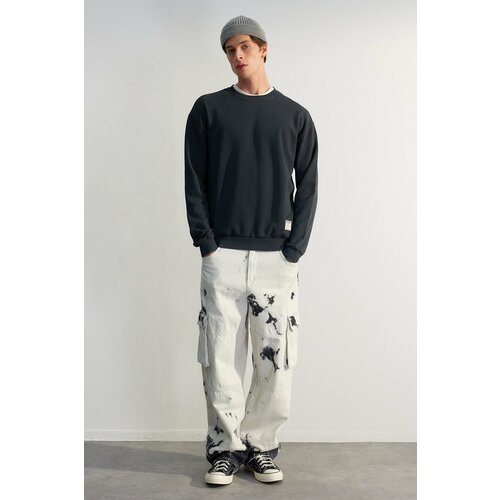 Trendyol Sweatshirt - Gray - Relaxed fit Slike