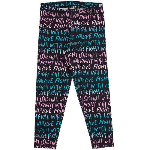 Leone 1947 Pajkice Girl Leggings Allover Print Pink Girl Črna Cene