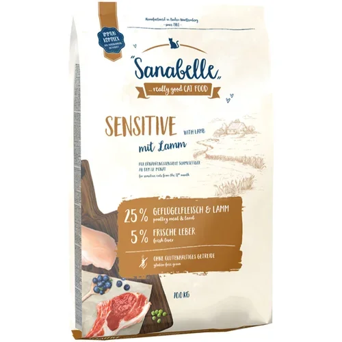 Sanabelle Sensitive z jagnjetino - 10 kg