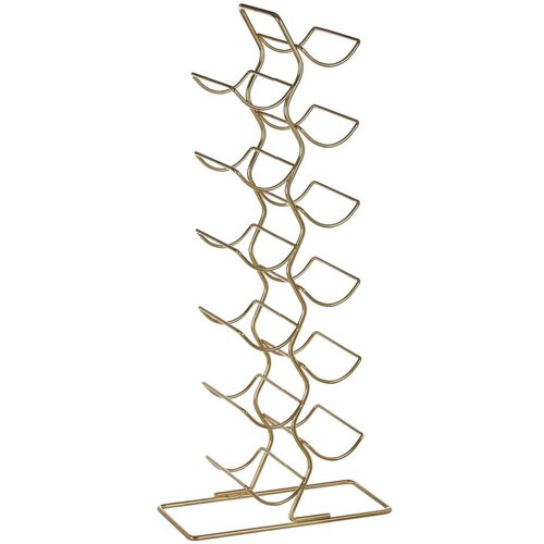 Premier Housewares Metalni držač za boce vina u zlatnoj boji broj boca 12 kom Wren &amp;ndash; Slike