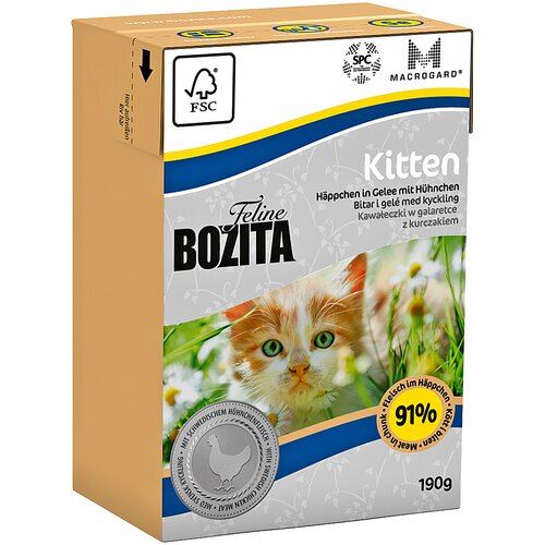 Bozita Feline Tetra Recart 12 x 190 g - Kitten Slike