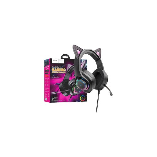 Hoco. W107 Cute Cat Black/Pink Slike